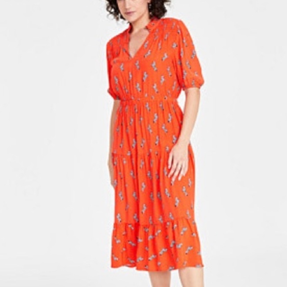 ON-34TH Zebra print Midi Dress - Picture 5 of 16